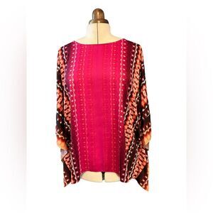 Bob Mackie Caftan Top Size XL Coastal Grandma Vacation Resort